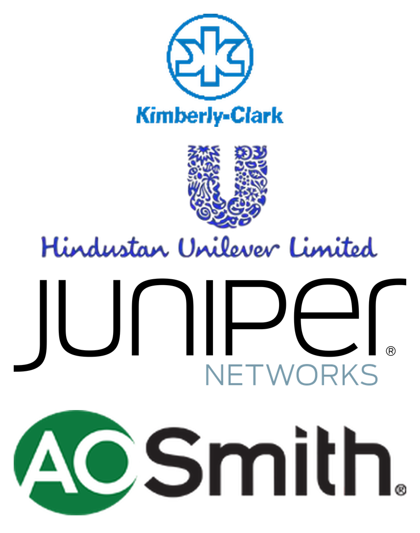 Kimberly-Clark, Hindustan Unilever, Juniper Networks, AO Smith