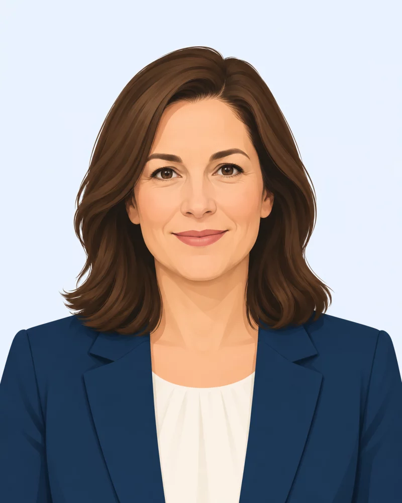 Illustrated portrait placeholder for Ms. Anna Thomas Chacko